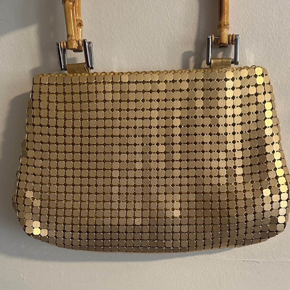 Gold Evening Clutch Bag - Stylish Metallic Mosaic